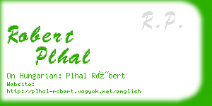 robert plhal business card